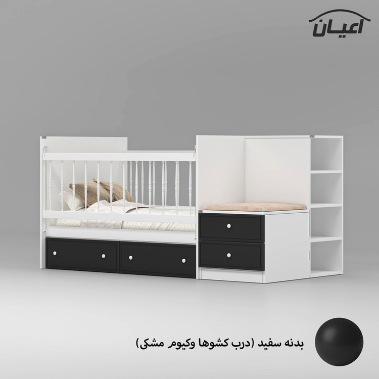 تختخواب کودک کوچیل مدل KL827 سایز 130 × 70