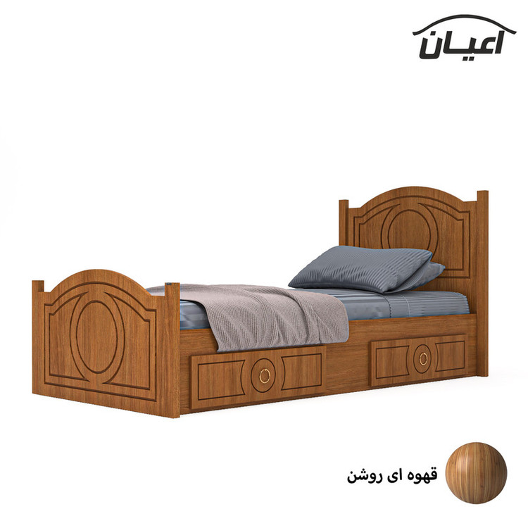 تخت خواب یک نفره کوچیل کد KL663 سایز 90 × 200 سانتی متر
