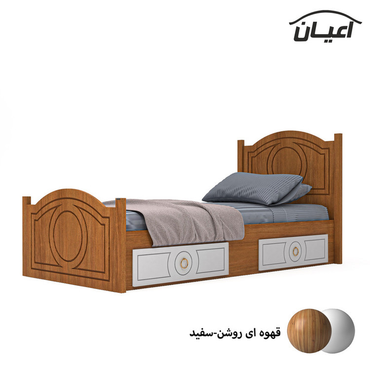 تخت خواب یک نفره کوچیل کد KL663 سایز 90 × 200 سانتی متر