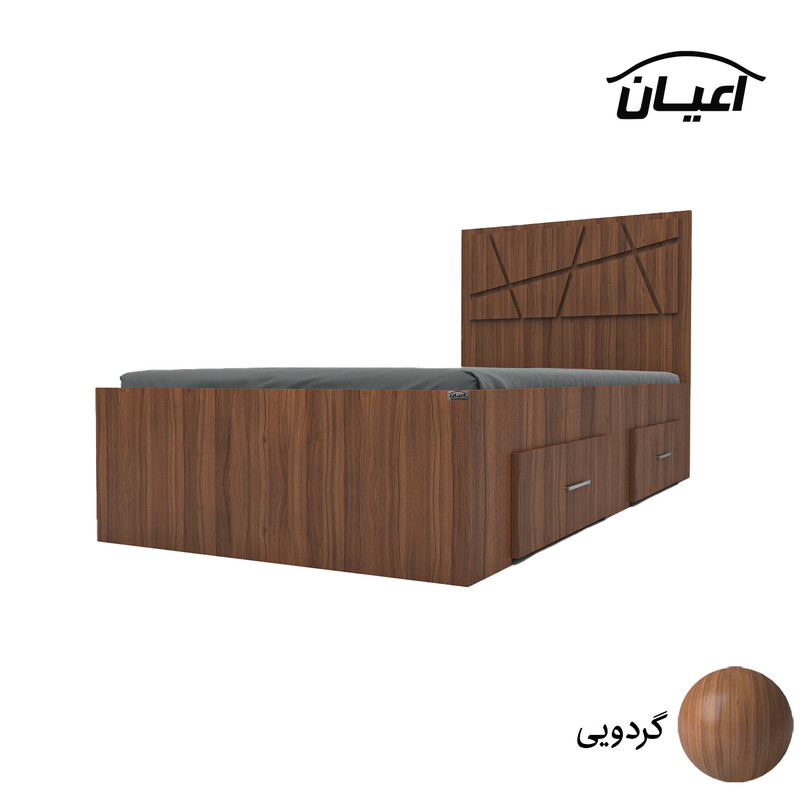 تخت خواب یکنفره کوچیل مدل KL606 سایز 90x200 سانتی متر