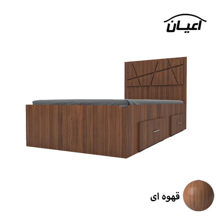 تخت خواب یکنفره کوچیل مدل KL606 سایز 90x200 سانتی متر