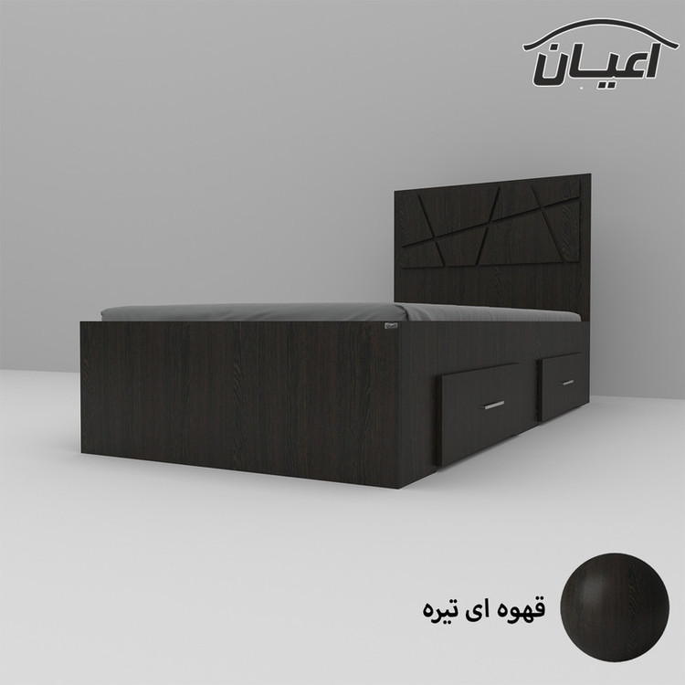 تخت خواب یکنفره کوچیل مدل KL606 سایز 90x200 سانتی متر