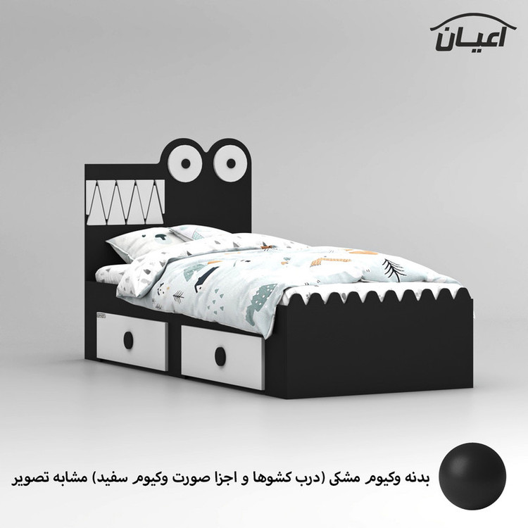 تخت خواب نوجوان کوچیل مدل KL839 سایز 80x180 سانتی متر