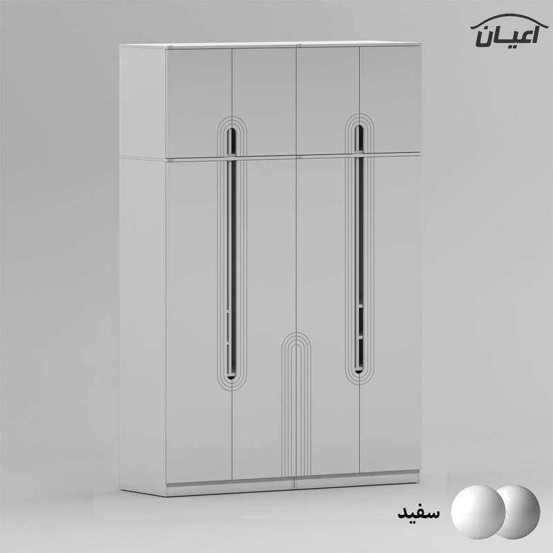 کمد لباس کوچیل مدل KL965 طول 160 سانتی متر مجموعه چهار عددی