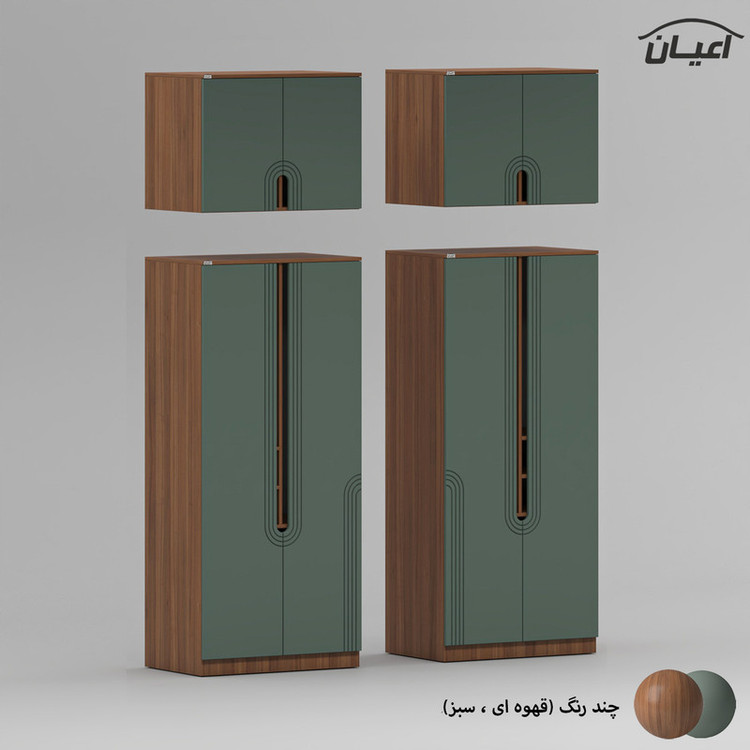 کمد لباس کوچیل مدل KL965 طول 160 سانتی متر مجموعه چهار عددی