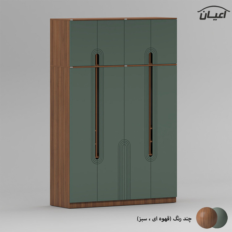 کمد لباس کوچیل مدل KL965 طول 160 سانتی متر مجموعه چهار عددی