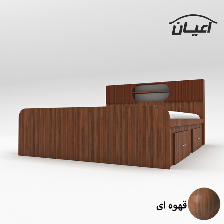 تخت خواب دونفره کوچیل مدل KL515 سایز 160x200 سانتی متر