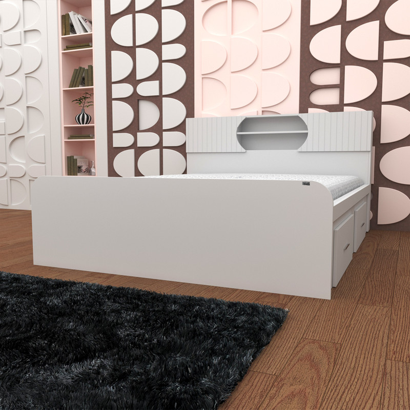 تخت خواب دونفره کوچیل مدل KL515 سایز 160x200 سانتی متر