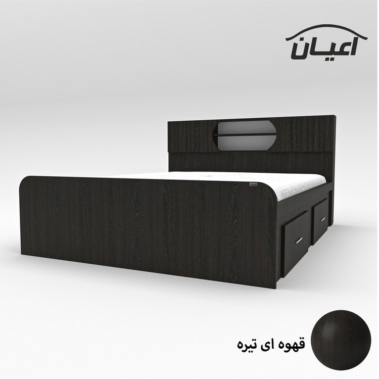تخت خواب دونفره کوچیل مدل KL515 سایز 160x200 سانتی متر