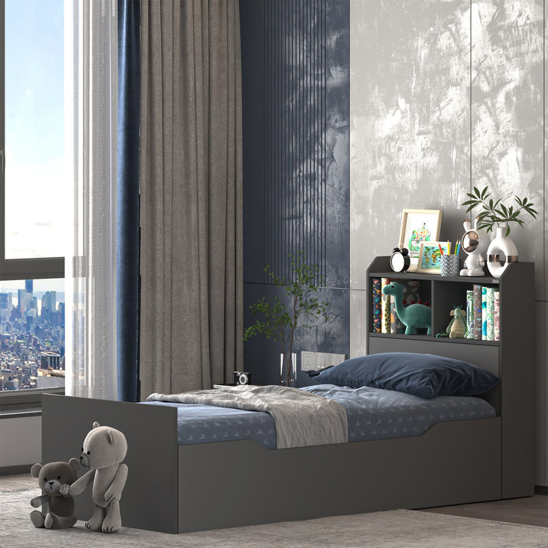 تخت‌خواب ملامینه یک نفره کوچیل مدل KL985 سایز 80 * 180 سانتی‌متر