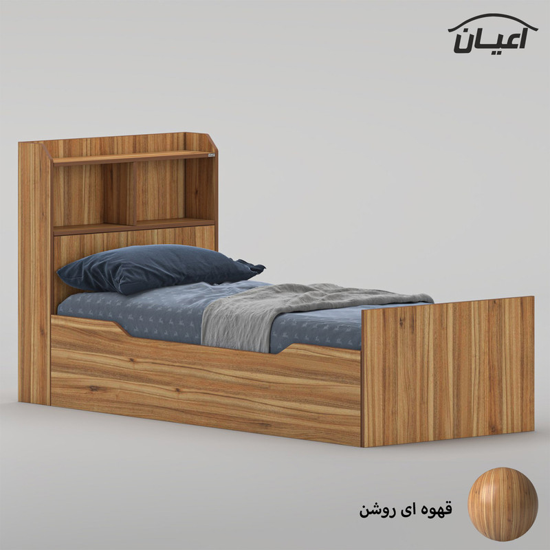 تختخواب ملامینه یک نفره کوچیل مدل KL985 سایز 80 * 180 سانتیمتر