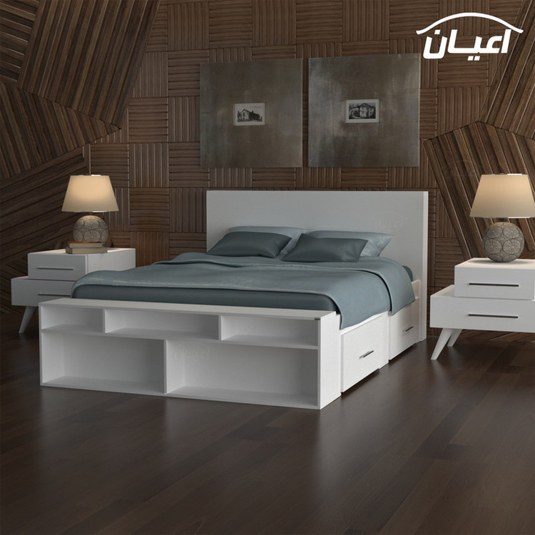تخت خواب دونفره کوچیل مدل KL356 سایز 160x200 سانتی متر
