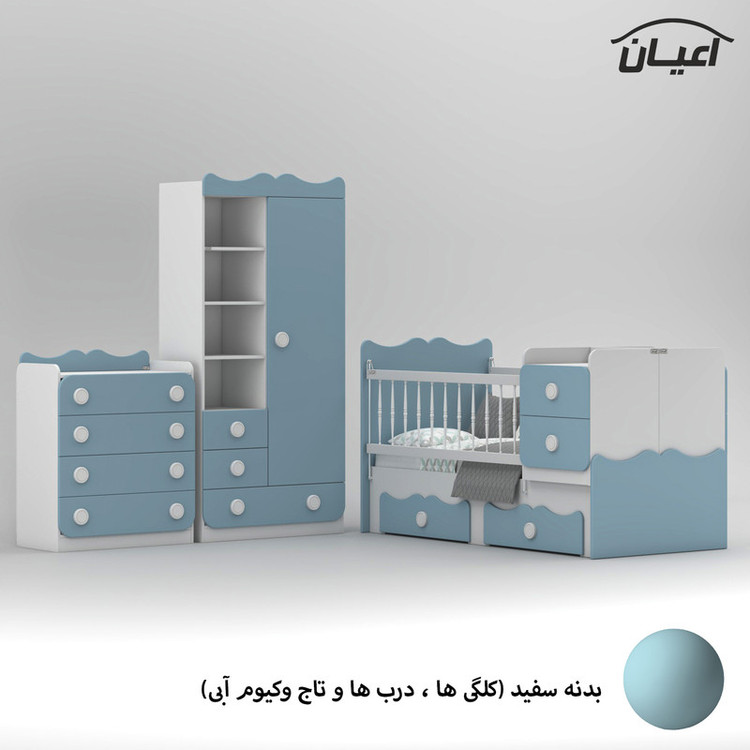 سرویس خواب کودک و نوزاد کوچیل مدل KL893 مجموعه سه عددی