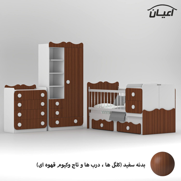 سرویس خواب کودک و نوزاد کوچیل مدل KL893 مجموعه سه عددی
