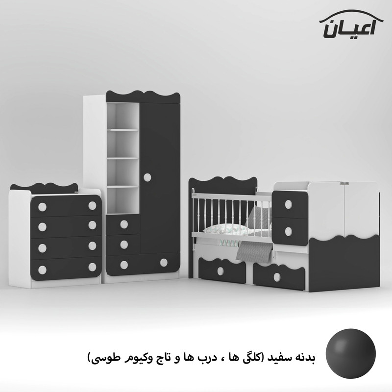 سرویس خواب کودک و نوزاد کوچیل مدل KL893 مجموعه سه عددی