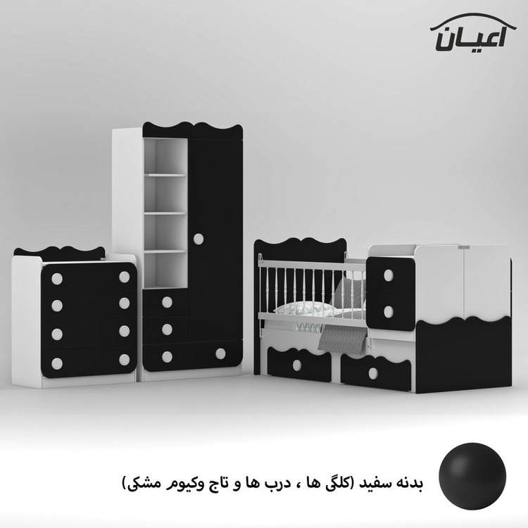 سرویس خواب کودک و نوزاد کوچیل مدل KL893 مجموعه سه عددی