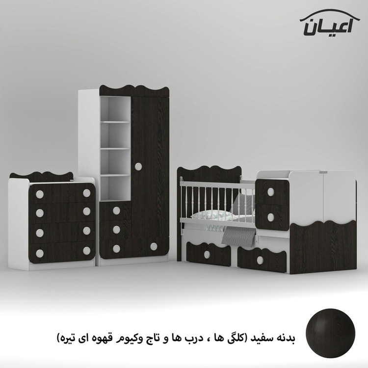 سرویس خواب کودک و نوزاد کوچیل مدل KL893 مجموعه سه عددی