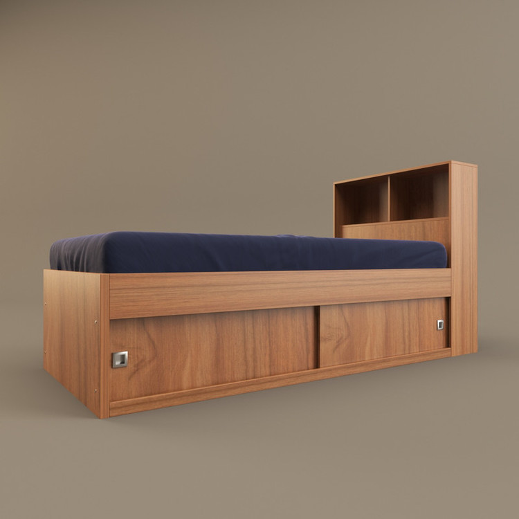 تخت خواب یک نفره کوچیل مدل KL297 سایز 90x200 سانتی متر