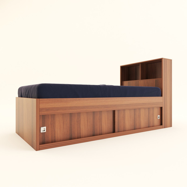 تخت خواب یک نفره کوچیل مدل KL297 سایز 90x200 سانتی متر