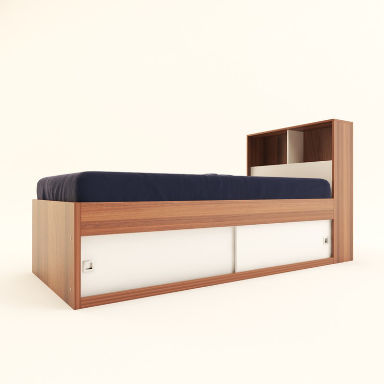 تخت خواب یک نفره کوچیل مدل KL297 سایز 90x200 سانتی متر