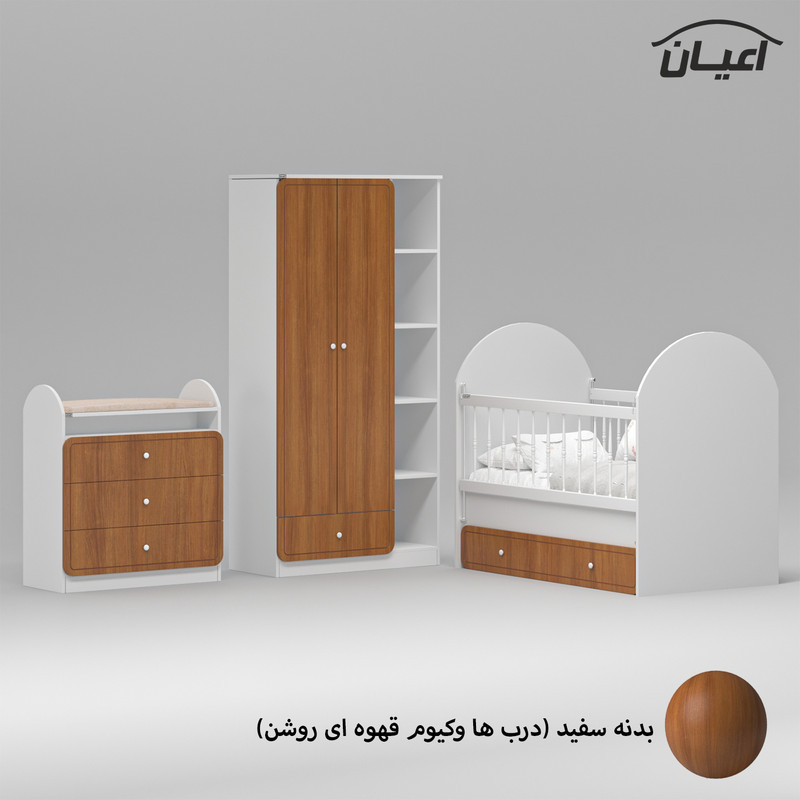 سرویس خواب کودک و نوزاد کوچیل مدل KL873 مجموعه سه عددی