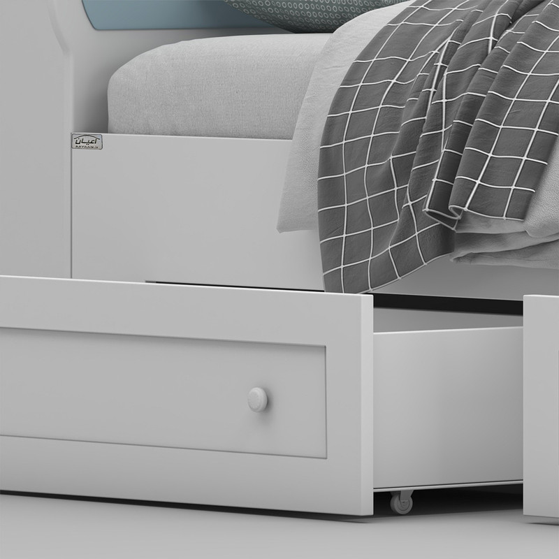 تخت خواب ملامینه نوجوان کوچیل مدل KL935 سایز 80x180 سانتی متر