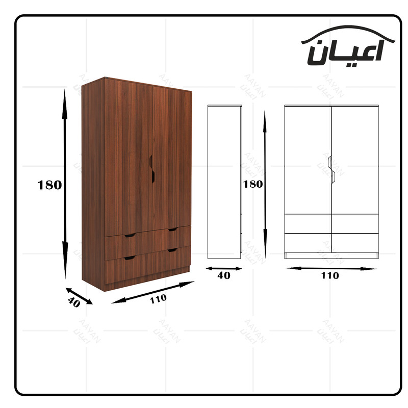 کمد لباس کوچیل مدل KL457