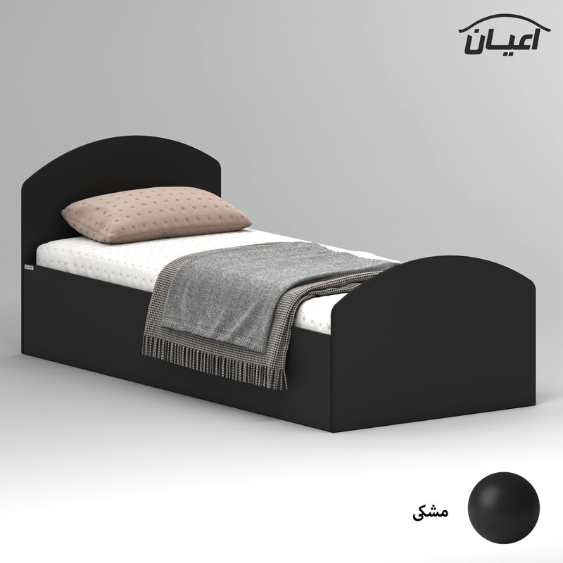 تخت خواب ملامینه یک نفره کوچیل مدل KL971 سایز 90x200 سانتی متر