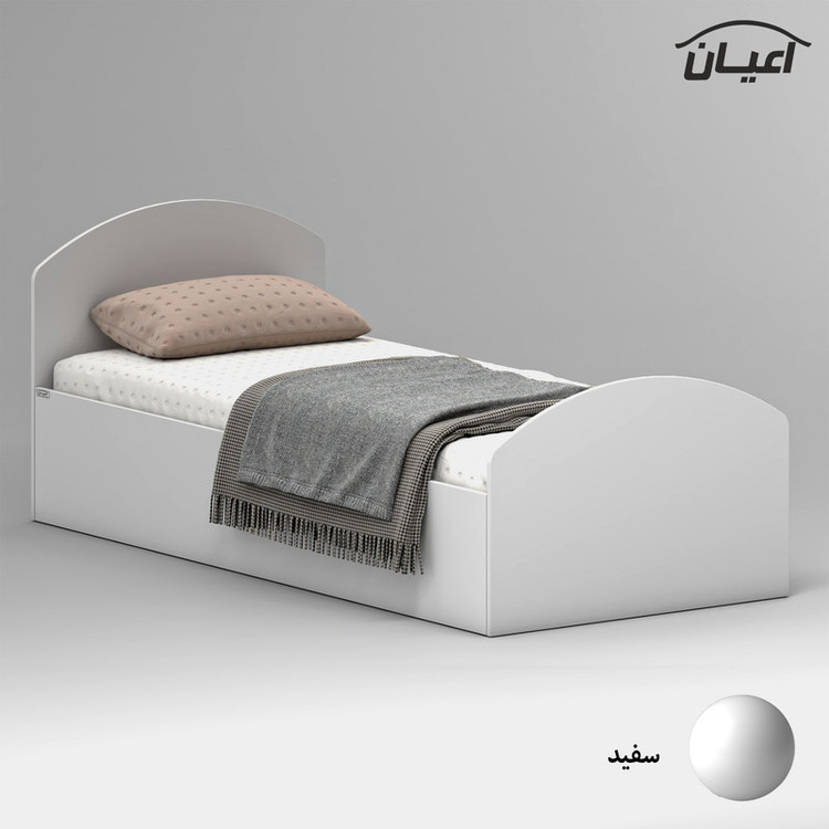 تخت خواب ملامینه یک نفره کوچیل مدل KL971 سایز 90x200 سانتی متر