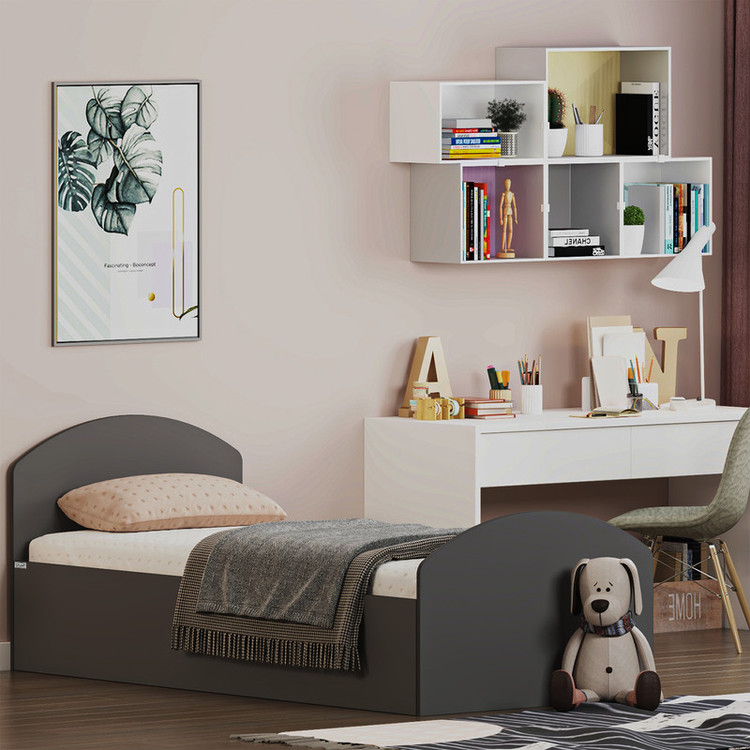 تخت خواب ملامینه یک نفره کوچیل مدل KL971 سایز 90x200 سانتی متر
