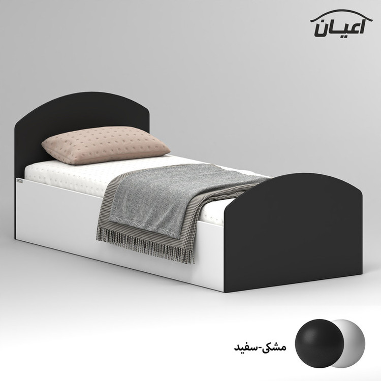 تخت خواب ملامینه یک نفره کوچیل مدل KL971 سایز 90x200 سانتی متر