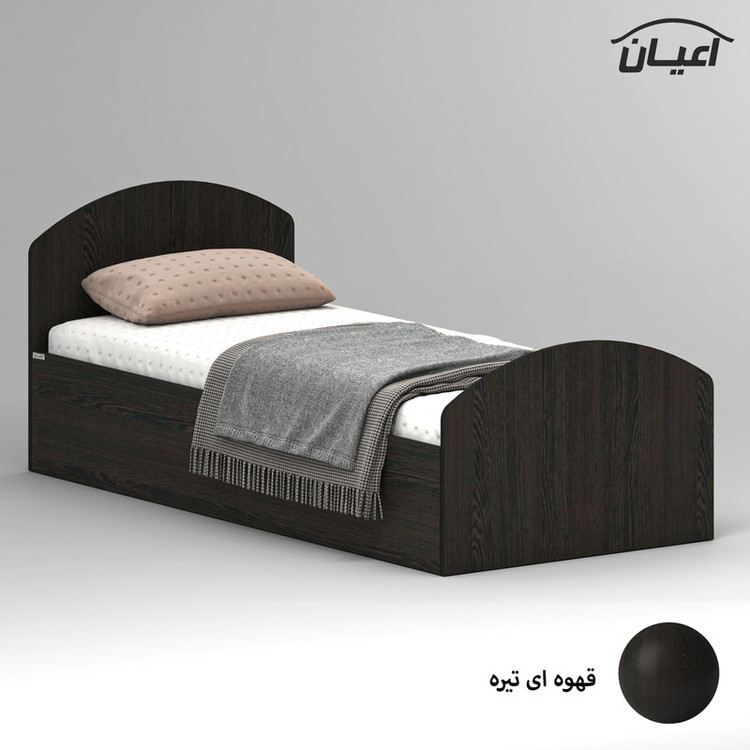 تخت خواب ملامینه یک نفره کوچیل مدل KL971 سایز 90x200 سانتی متر