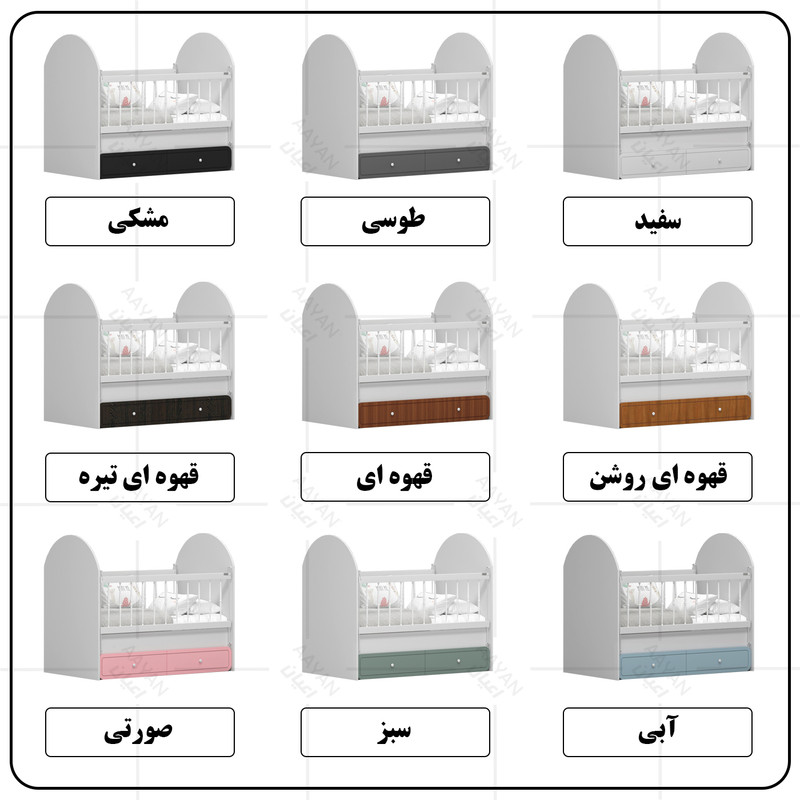 تختخواب کودک کوچیل مدل KL871