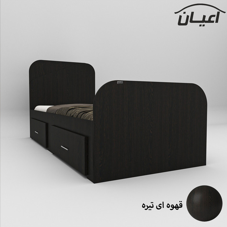 تخت خواب یکنفره کوچیل مدل KL546 سایز 90x200 سانتی متر