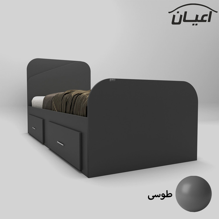 تخت خواب یکنفره کوچیل مدل KL546 سایز 90x200 سانتی متر