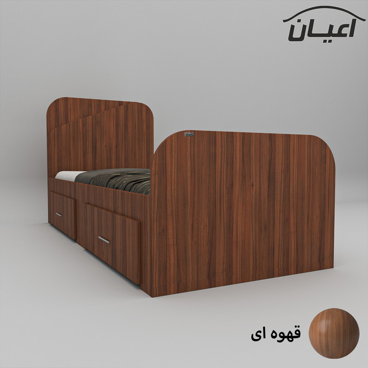 تخت خواب یکنفره کوچیل مدل KL546 سایز 90x200 سانتی متر