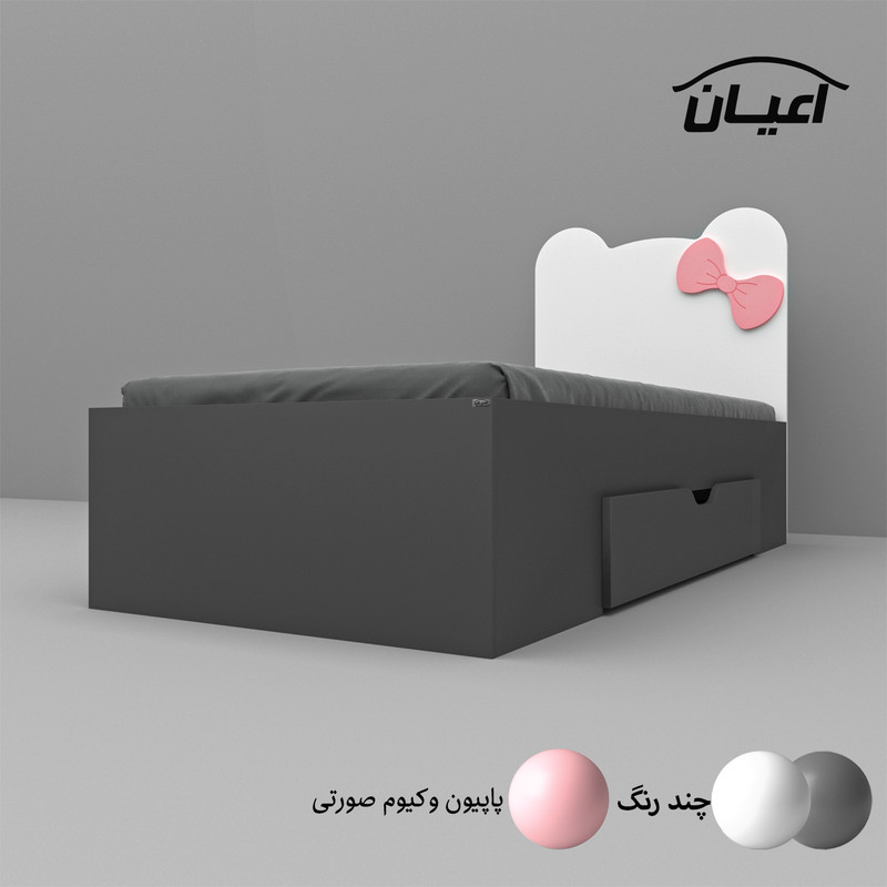 تخت خواب یک نفره کوچیل مدل KL609 سایز 90x200 سانتی متر