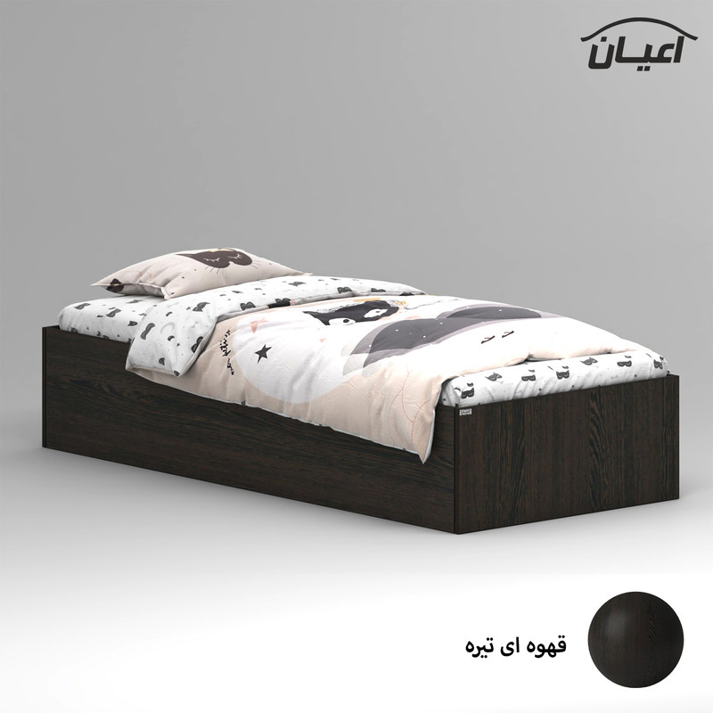 تخت خواب ملامینه یک نفره کوچیل مدل KL940 سایز 80x180 سانتی متر