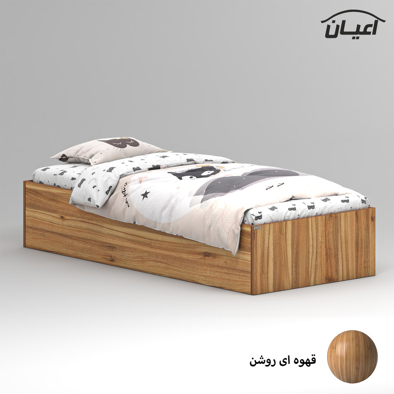 تخت خواب ملامینه یک نفره کوچیل مدل KL940 سایز 80x180 سانتی متر