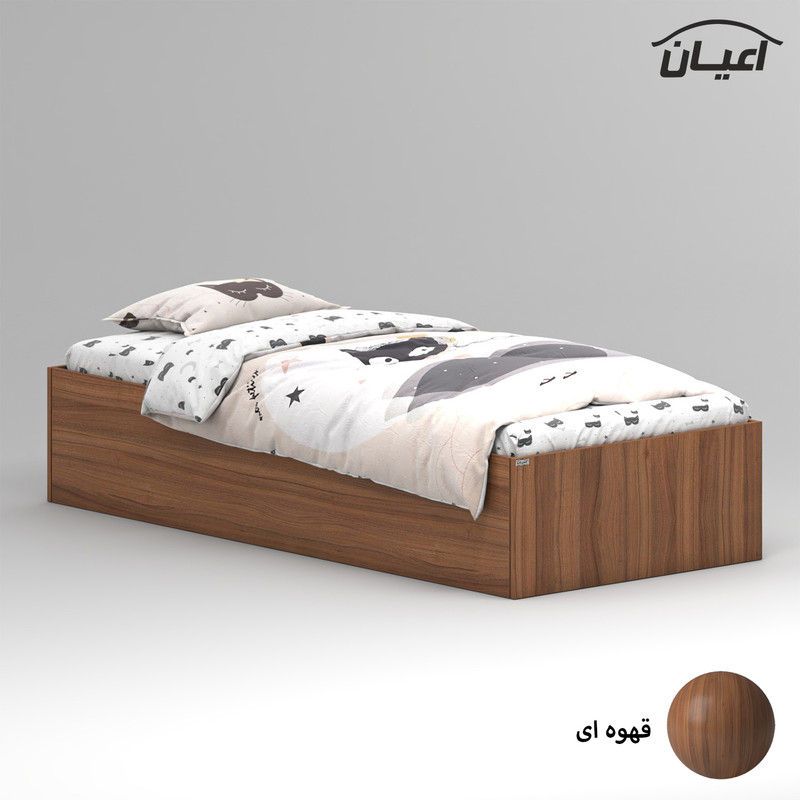 تخت خواب ملامینه یک نفره کوچیل مدل KL940 سایز 80x180 سانتی متر