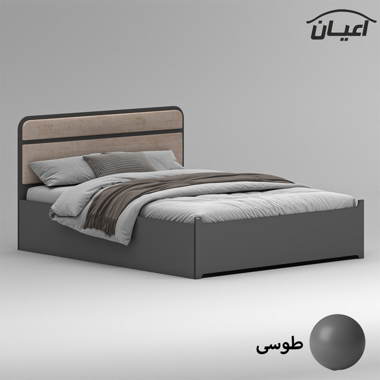 تخت خواب ملامینه دو نفره کوچیل مدل KL950 سایز 160x200 سانتی متر