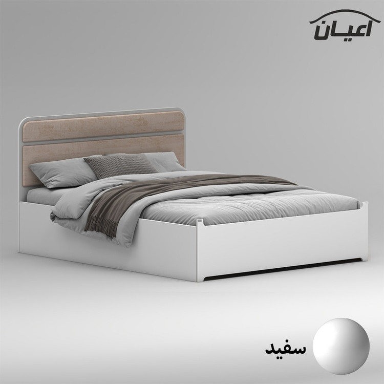 تخت خواب ملامینه دو نفره کوچیل مدل KL950 سایز 160x200 سانتی متر