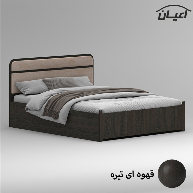تخت خواب ملامینه دو نفره کوچیل مدل KL950 سایز 160x200 سانتی متر