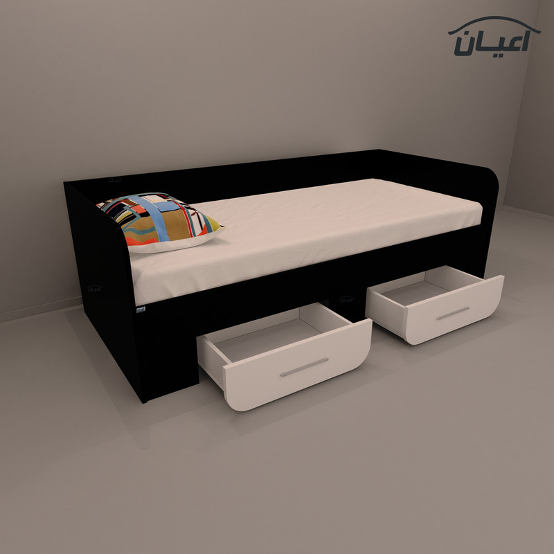 تخت خواب یکنفره کوچیل مدل KL367 سایز 80x180 سانتی متر