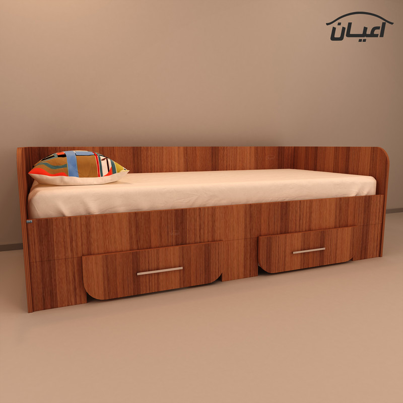 تخت خواب یکنفره کوچیل مدل KL367 سایز 80x180 سانتی متر