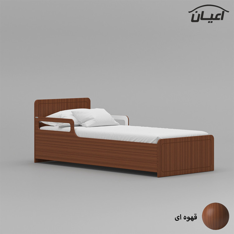 تخت خواب یک نفره کوچیل مدل KL771 سایز 80x180 سانتی متر