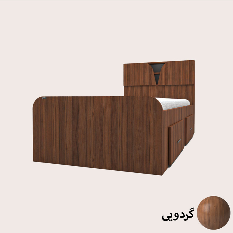 تخت خواب یکنفره کوچیل مدل KL504 سایز 90x200 سانتی متر