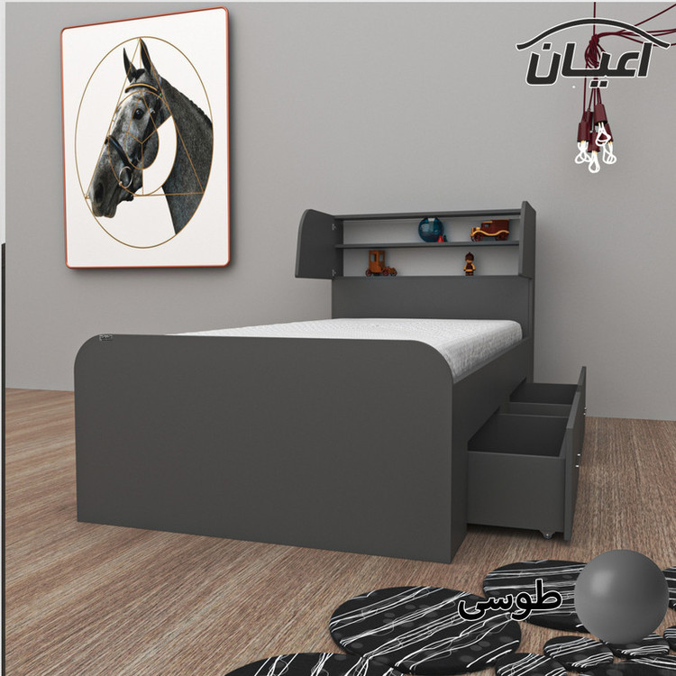 تخت خواب یکنفره کوچیل مدل KL504 سایز 90x200 سانتی متر
