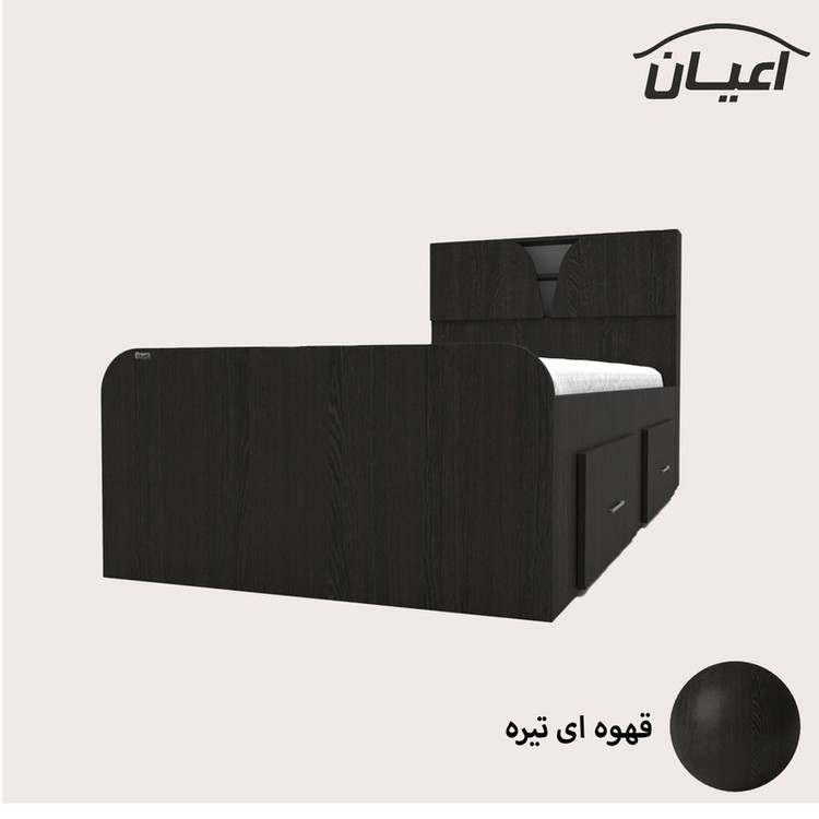 تخت خواب یکنفره کوچیل مدل KL504 سایز 90x200 سانتی متر