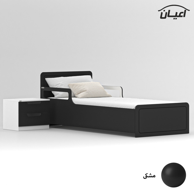 ست تخت خواب یک نفره کوچیل مدل KL775 سایز 90x200 سانتی متر مجموعه دو عددی